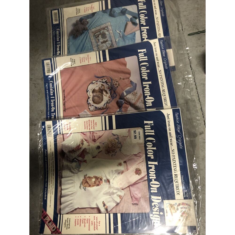 LOT 3 Full Color Iron On Design: Is Who You Are Inside,bunny, Another Bunny